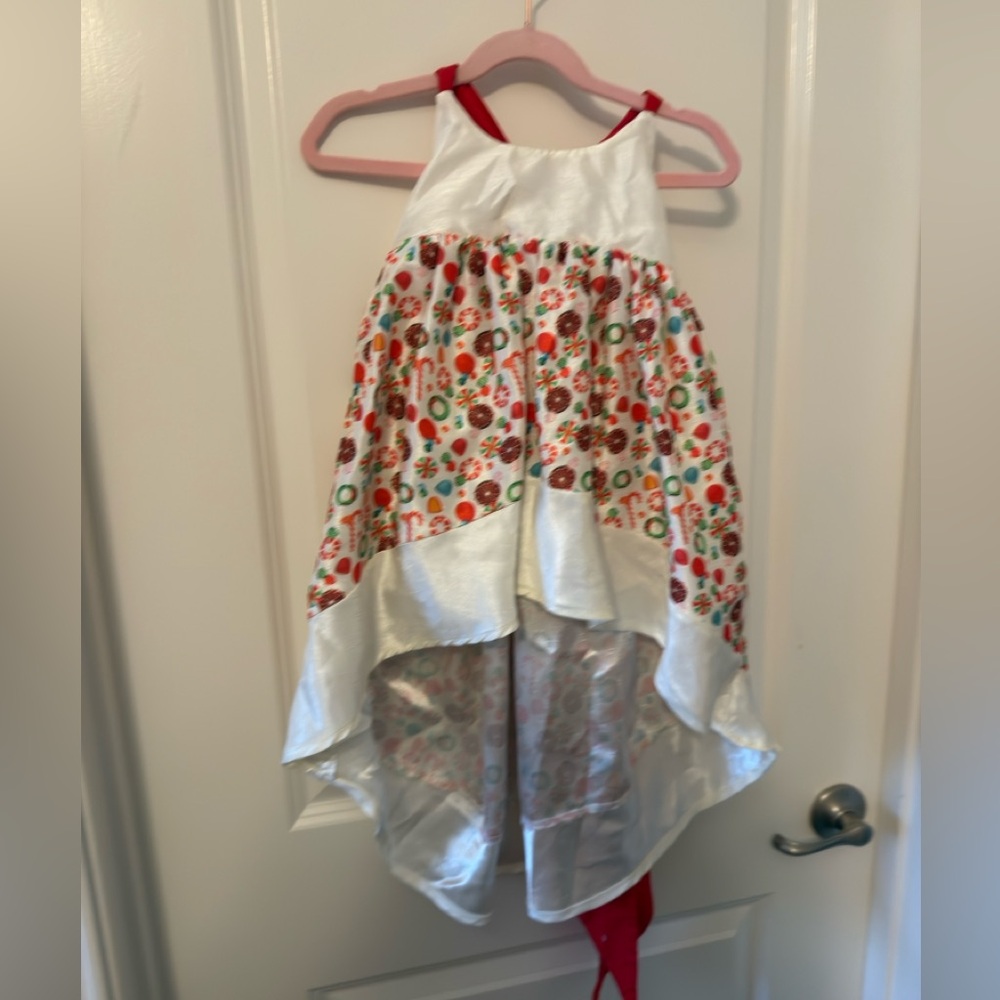 2T Pleiades Christmas candy high low dress